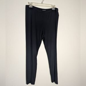 Eileen Fisher Womens Pants Black Elastic Waist Viscose Quiet Luxury Plus Size 1X
